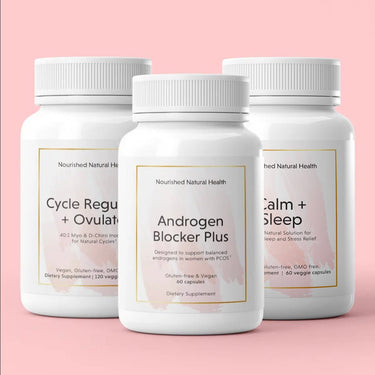 Adrenal PCOS Bundle+ - 3 Bottle Pack - Bundle & Save - Nourished Natural Health